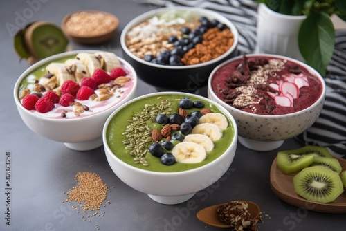 Smoothie Bowls - Plantbased fruit, nuts and seeds