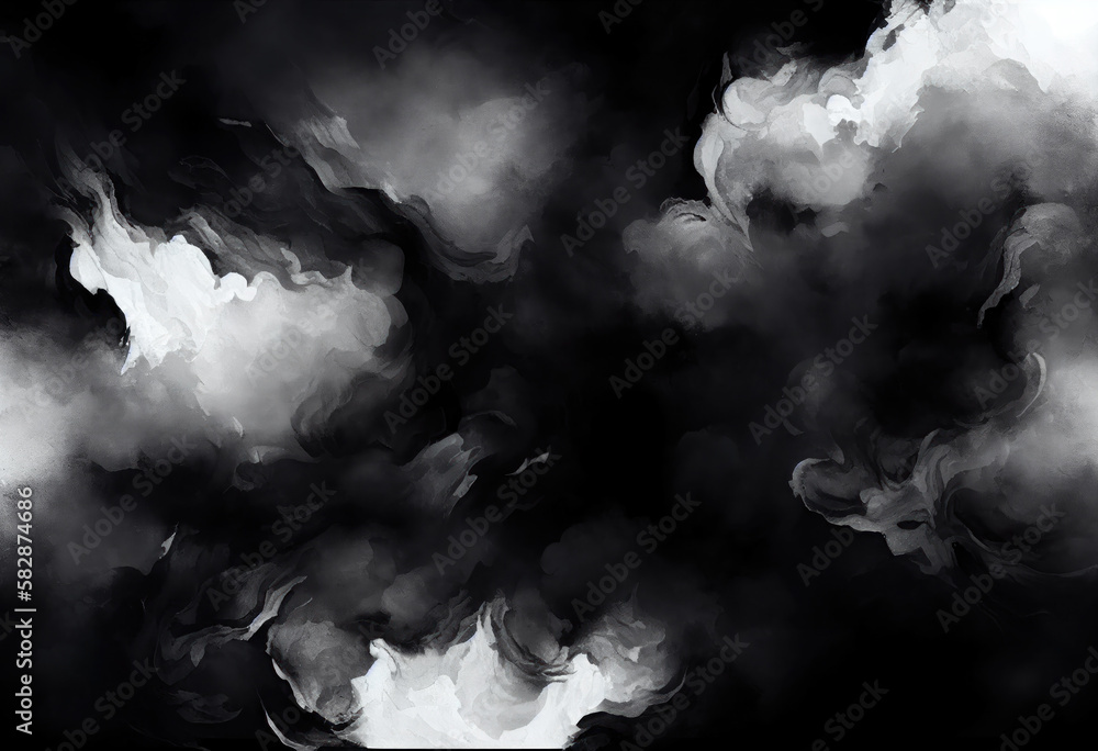 Black Marble Texture Background, Abstract Artistic Backdrop, Generative AI
