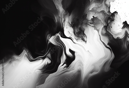 Black Marble Texture Background  Abstract Artistic Backdrop  Generative AI