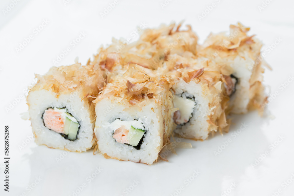 sushi with chopsticks sushi with chopsticks