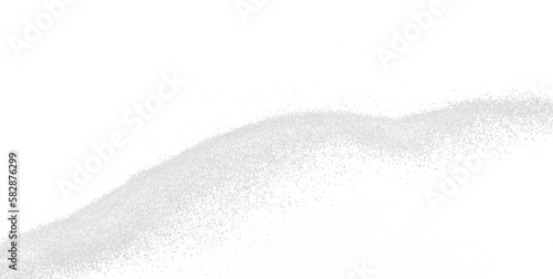 Fotografía Million of black sand explosion, Photo image of falling down sands flying