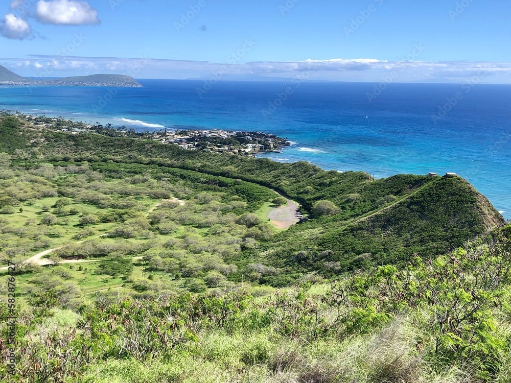Diamond Head Crater View in Oahu