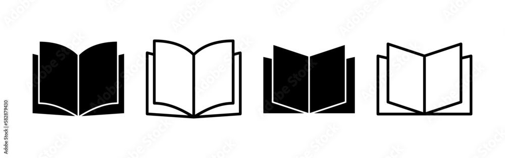 Book icon vector for web and mobile app. open book sign and symbol. ebook icon Book icon vector for web and mobile app. open book sign and symbol. ebook icon