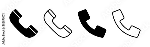 Call icon vector for web and mobile app. telephone sign and symbol. phone icon. contact us