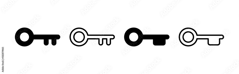 Key icon vector for web and mobile app. Key sign and symbol. Key icon vector for web and mobile app. Key sign and symbol.