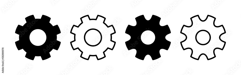setting Icon vector for web and mobile app. Cog settings sign and symbol. Gear Sign setting Icon vector for web and mobile app. Cog settings sign and symbol. Gear Sign