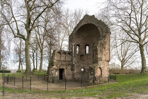 Barbarossa ruins in park Valkhof in Nijmegen, The Netherlands photo