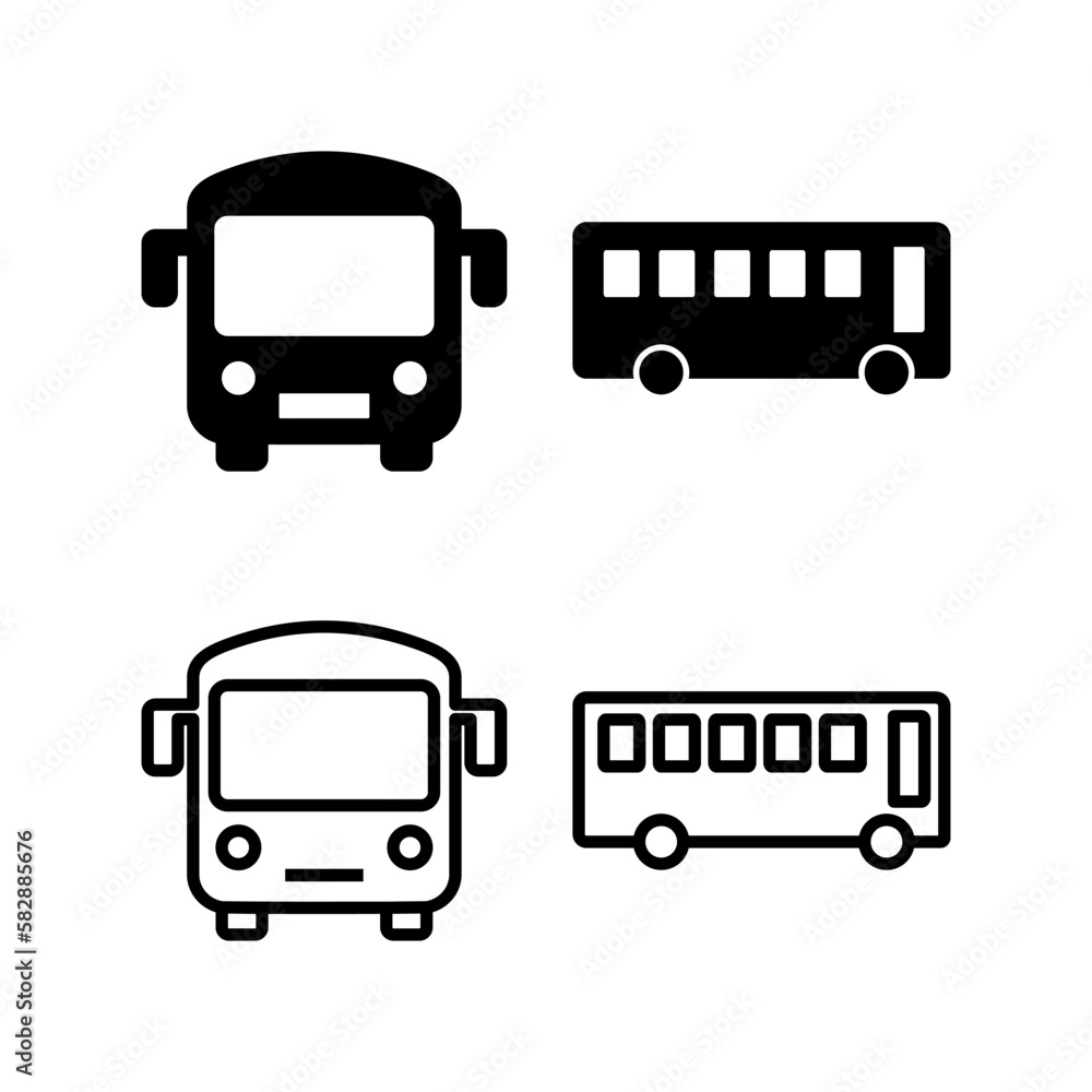 Bus icon vector illustration. bus sign and symbol. transport symbol Bus icon vector illustration. bus sign and symbol. transport symbol