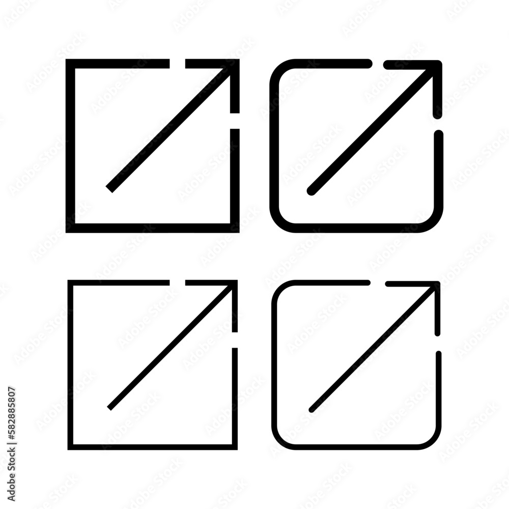 External link icon vector illustration. link sign and symbol. hyperlink symbol External link icon vector illustration. link sign and symbol. hyperlink symbol