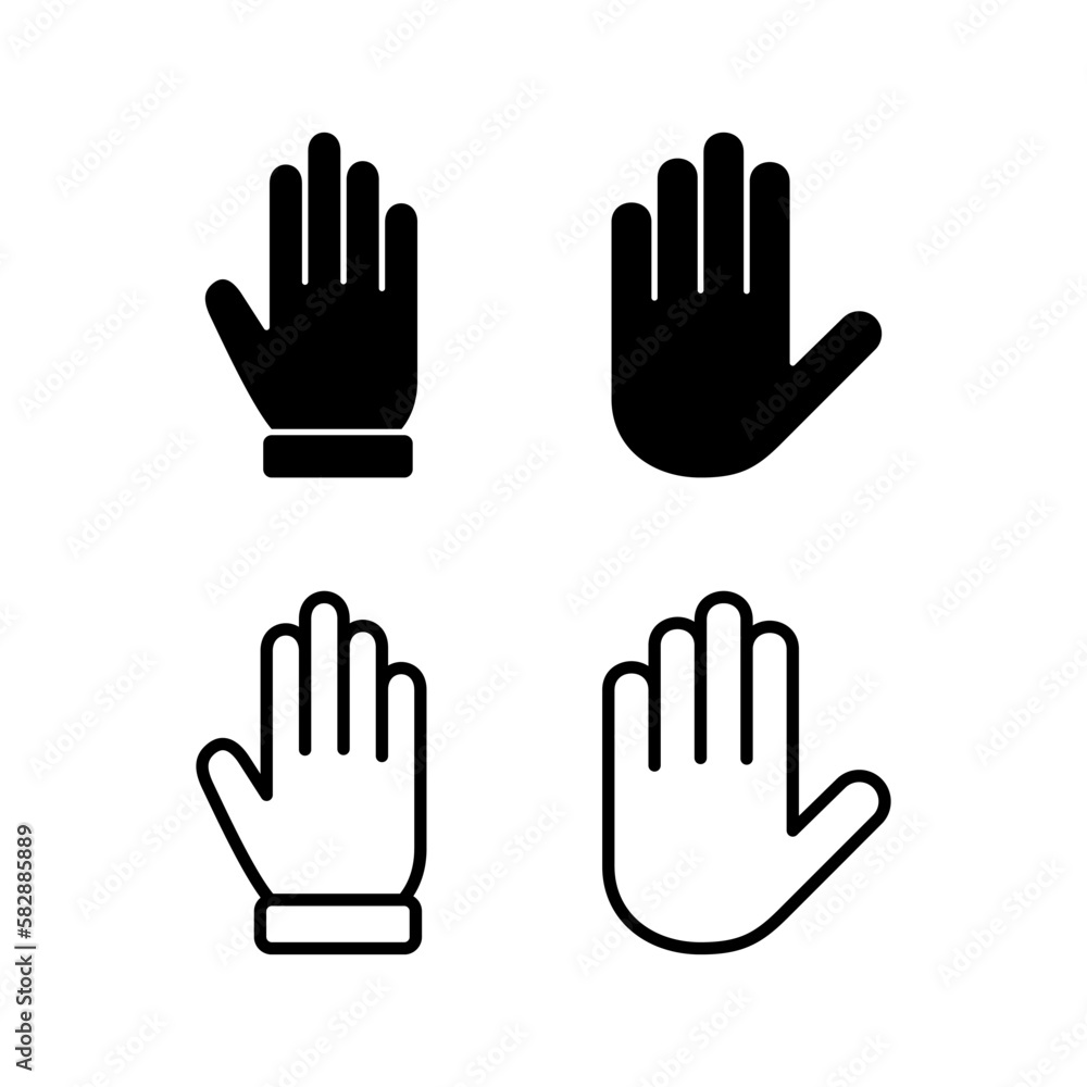 Hand icon vector illustration. hand sign and symbol. hand gesture Hand icon vector illustration. hand sign and symbol. hand gesture