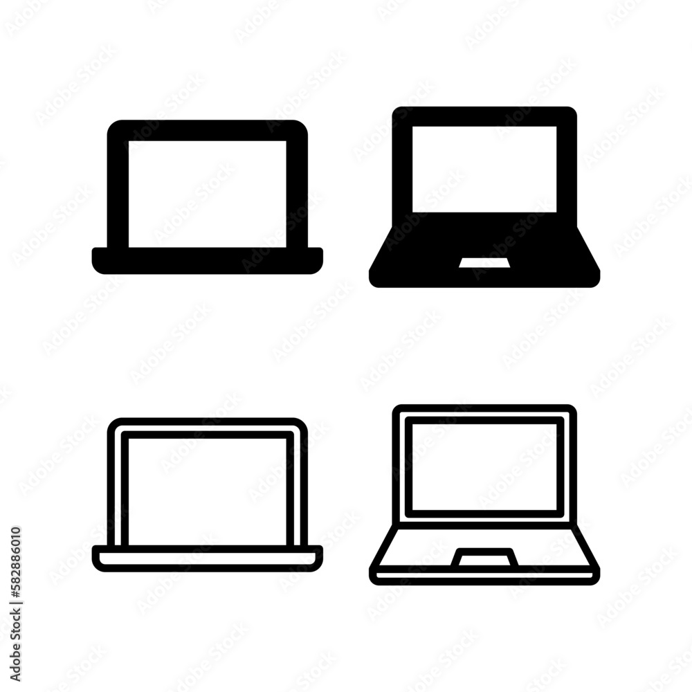 Laptop icon vector illustration. computer sign and symbol Laptop icon vector illustration. computer sign and symbol