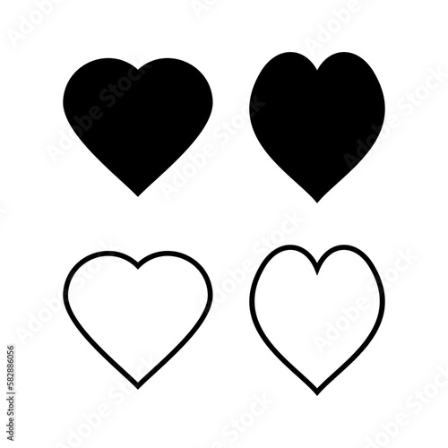 Love icon vector illustration. Heart sign and symbol. Like icon vector.