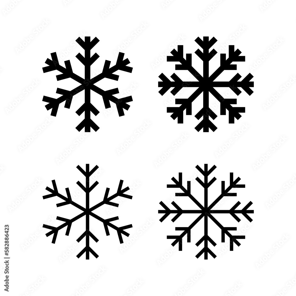 Snow icon vector illustration. snowflake sign and symbol Snow icon vector illustration. snowflake sign and symbol