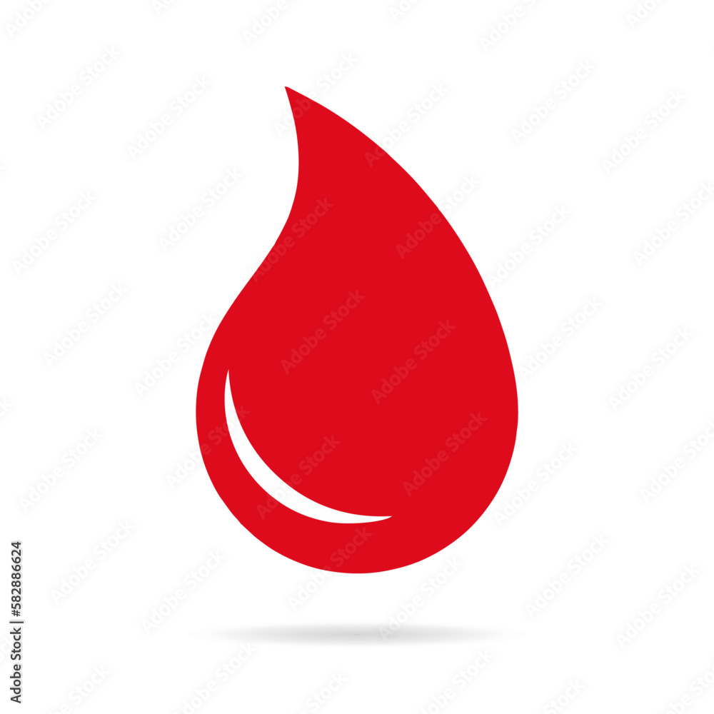red blood drop icon red blood drop icon