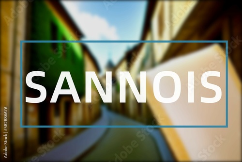 Fotografie Sannois: Der Ortsname der niederländischen Stadt Sannois im Department Île-de-Fr