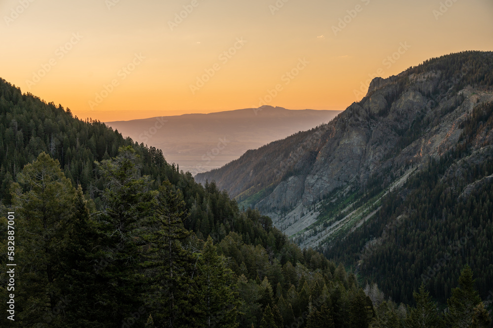 Morning Light Over the Valley Outside of Open Canyon Morning Light Over the Valley Outside of Open Canyon