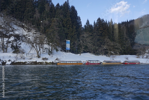 boat on the lake