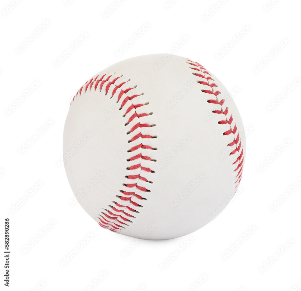 New traditional baseball ball isolated on white New traditional baseball ball isolated on white