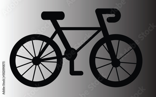 bicycle silhouette vector, Bike silhouette vector