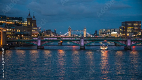 London Tower Bridge at sunset on May 26, 2022. © Luis G. Vergara
