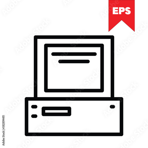 computer icon in eps format