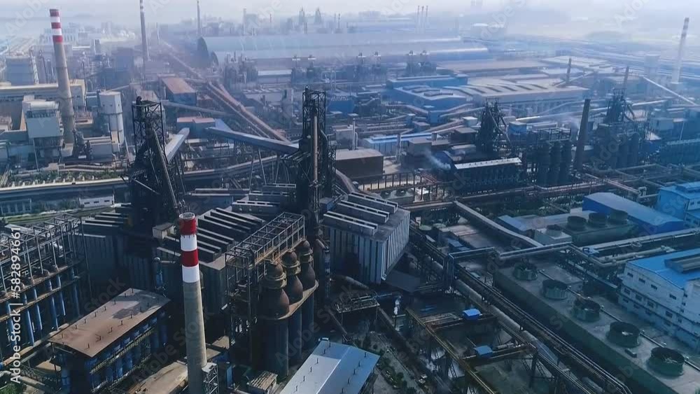 Aerial view of the Mobarakeh Steel Company plant. Iranian steel company, located 65 km south west of Esfahan, near the city of Mobarakeh, Esfahan Province, Iran. Aerial view of the Mobarakeh Steel Company plant. Iranian steel company, located 65 km south west of Esfahan, near the city of Mobarakeh, Esfahan Province, Iran.