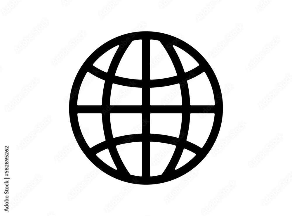 地球のアイコン インターネット ネットワーク ベクターイラスト 地球のアイコン インターネット ネットワーク ベクターイラスト