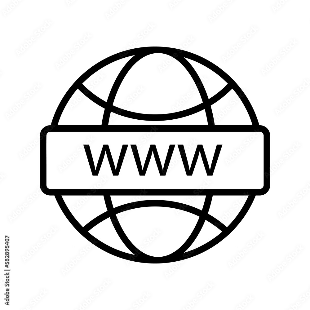 www vector icon, website symbol. flat vector illustration for web site or mobile app.eps www vector icon, website symbol. flat vector illustration for web site or mobile app.eps