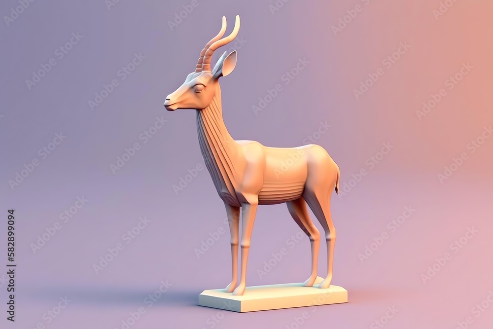 gazelle pastel