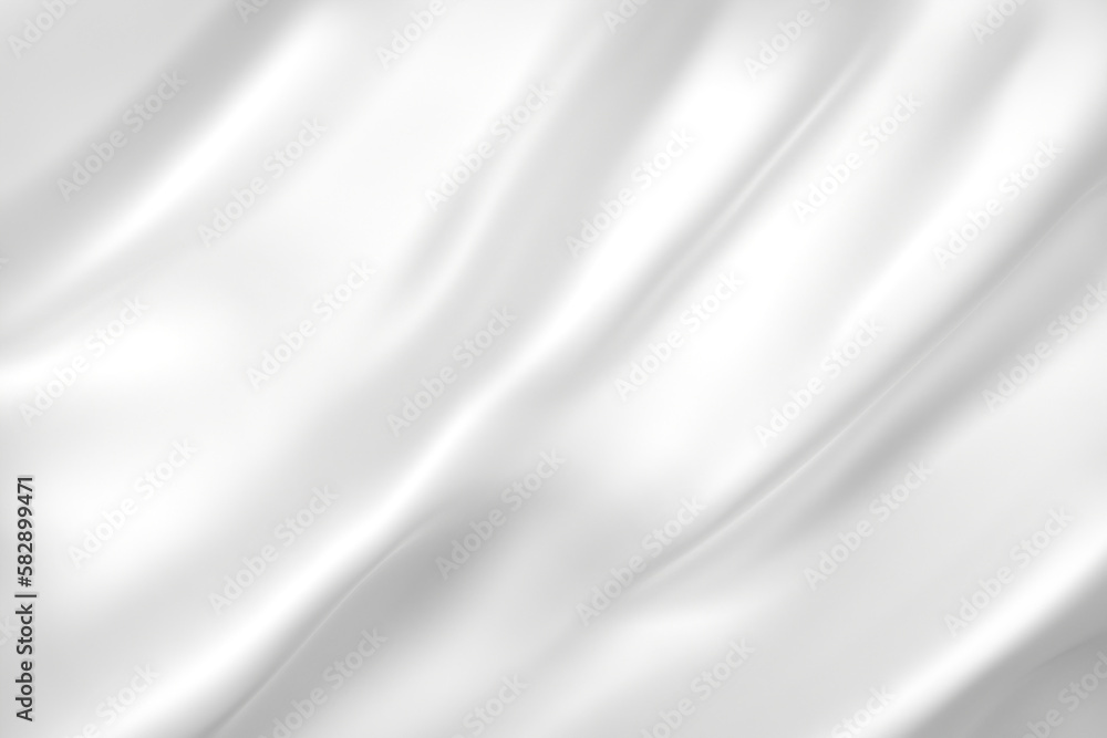 Beautiful white 3D plain cloth with wrinkles Beautiful white 3D plain cloth with wrinkles