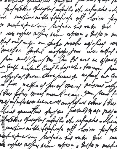 Handwritten background vector, calligraphic handwriting.