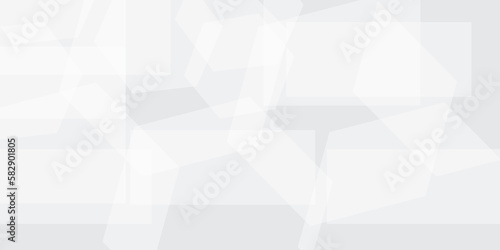 Fototapeta Naklejka Na Ścianę i Meble -  Vector Abstract white and grey square, polygon banner pattern Background. Abstract white square or polygon Pattern, Squares wallpaper, texture background.