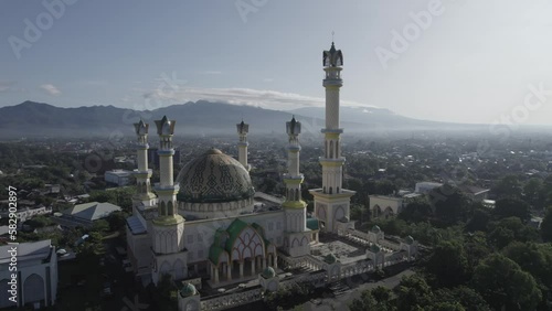 ungraded D log footage of islamic center mataram in Lombok island photo