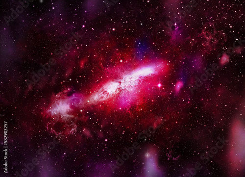 Fototapeta Naklejka Na Ścianę i Meble -  A space of the galaxy ,atmosphere with stars at dark background	
