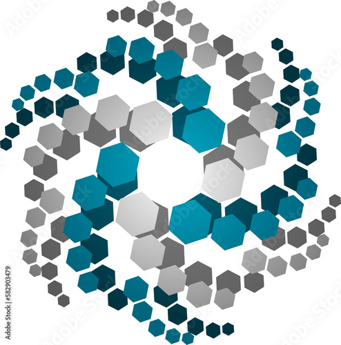circle tech logo symbol design art