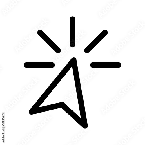 click icon or logo isolated sign symbol vector illustration - high quality black style vector icons
