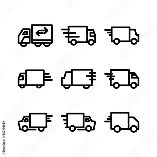 delivery icon or logo isolated sign symbol vector illustration - high quality black style vector icons 