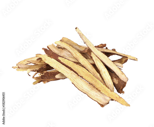 Slice Licorice roots on transparen png.