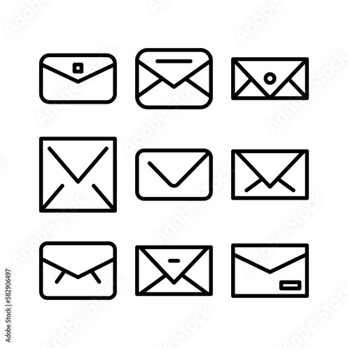 envelope icon or logo isolated sign symbol vector illustration - high quality black style vector icons 