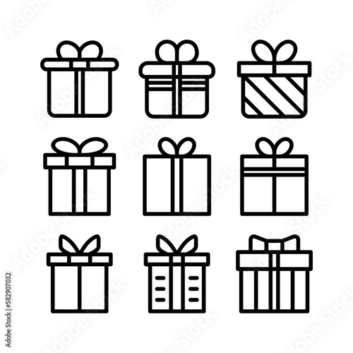 gift icon or logo isolated sign symbol vector illustration - high quality black style vector icons
