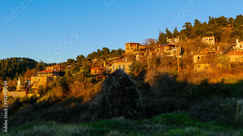 The Golden Charm of a Greek Village: A Slice of Heaven in the Evening Light