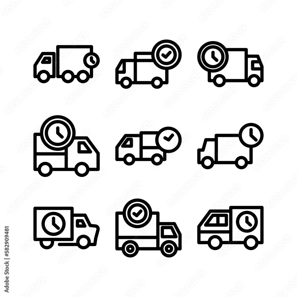 shipping icon or logo isolated sign symbol vector illustration - high quality black style vector icons
