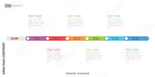 timeline roadmap project diagram Infographic template for business. 6 step modern Timeline diagram with presentation vector timeline roadmap infographic.