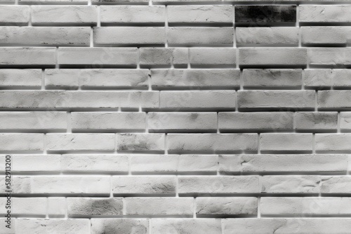 a section of the white brick wall. Generative AI