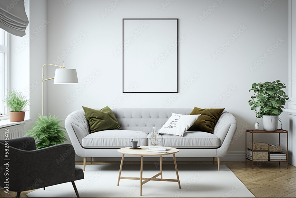 Blank Canvas: A Poster Mockup Image to Showcase Your Own Design
