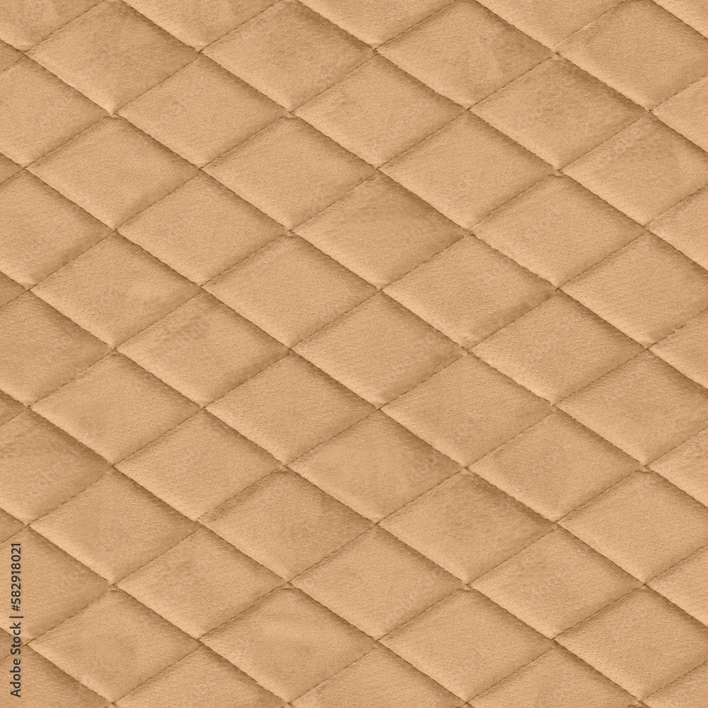 Fototapeta premium An Abstract Design of Seamless Upholstery Texture, Inspired by Vintage Style and Featuring a Combination of Leather and Fabric Materials. Aesthetic Background for Design, Advertising, 3D. 