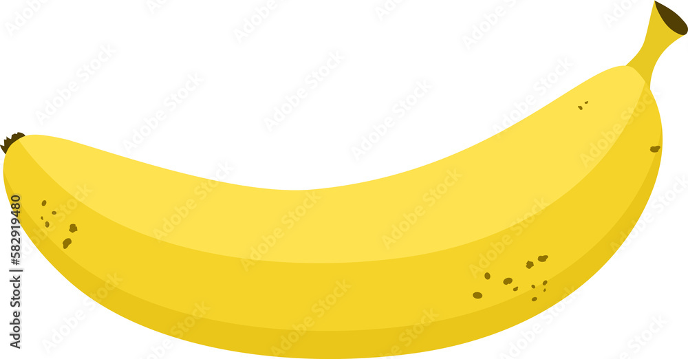 Banana vector icon cartoon style isolated  illustration.

