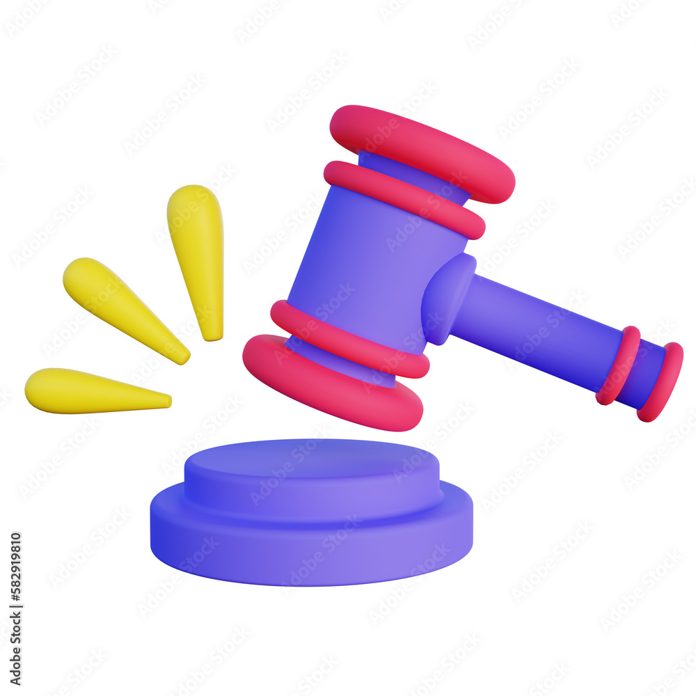 3d Illustration of Law Gavel 3d Illustration of Law Gavel