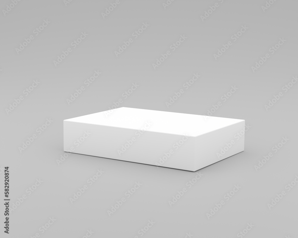 3D. Minimalistic White Podium on Geometric Background for Product Presentations 3D. Minimalistic White Podium on Geometric Background for Product Presentations