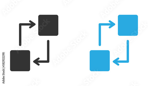 Replacement vector icons set
